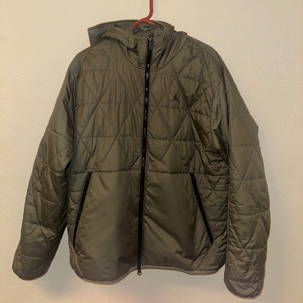 Men's Therma-FIT Jacket Medium Olive/Black Size L
